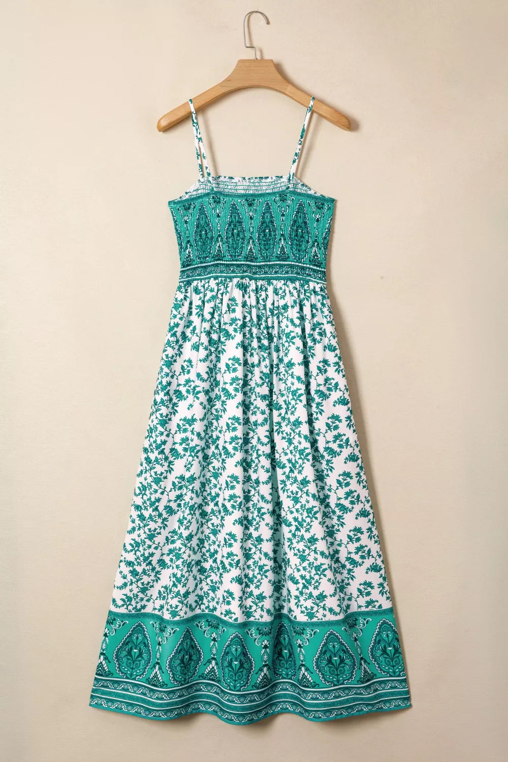 Floral Print Shirred Cami Maxi Dress - alternate view 2