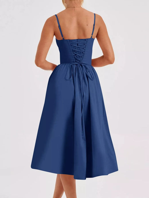 Sweetheart Neck Midi Cami Dress - alternate view 2