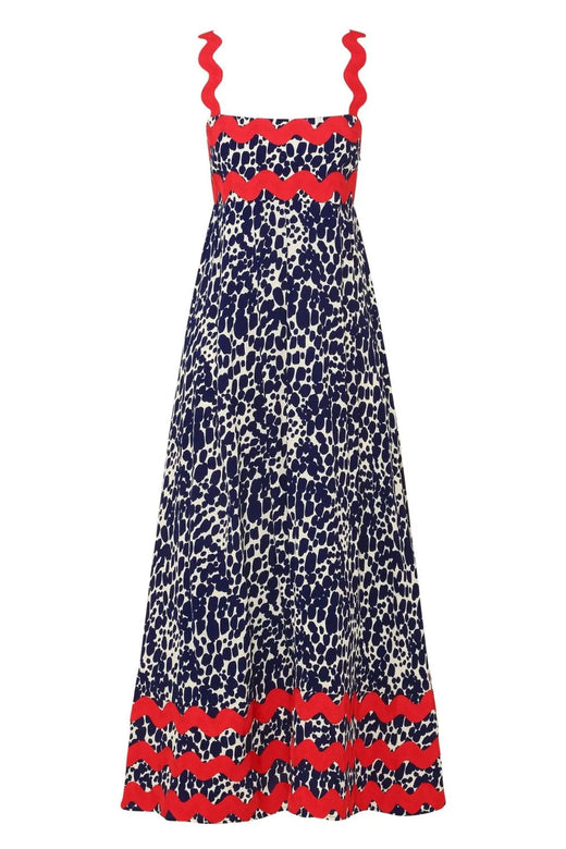 Printed Square Neck Wide Strap Sleeveless Maxi Dress - alternate view 3