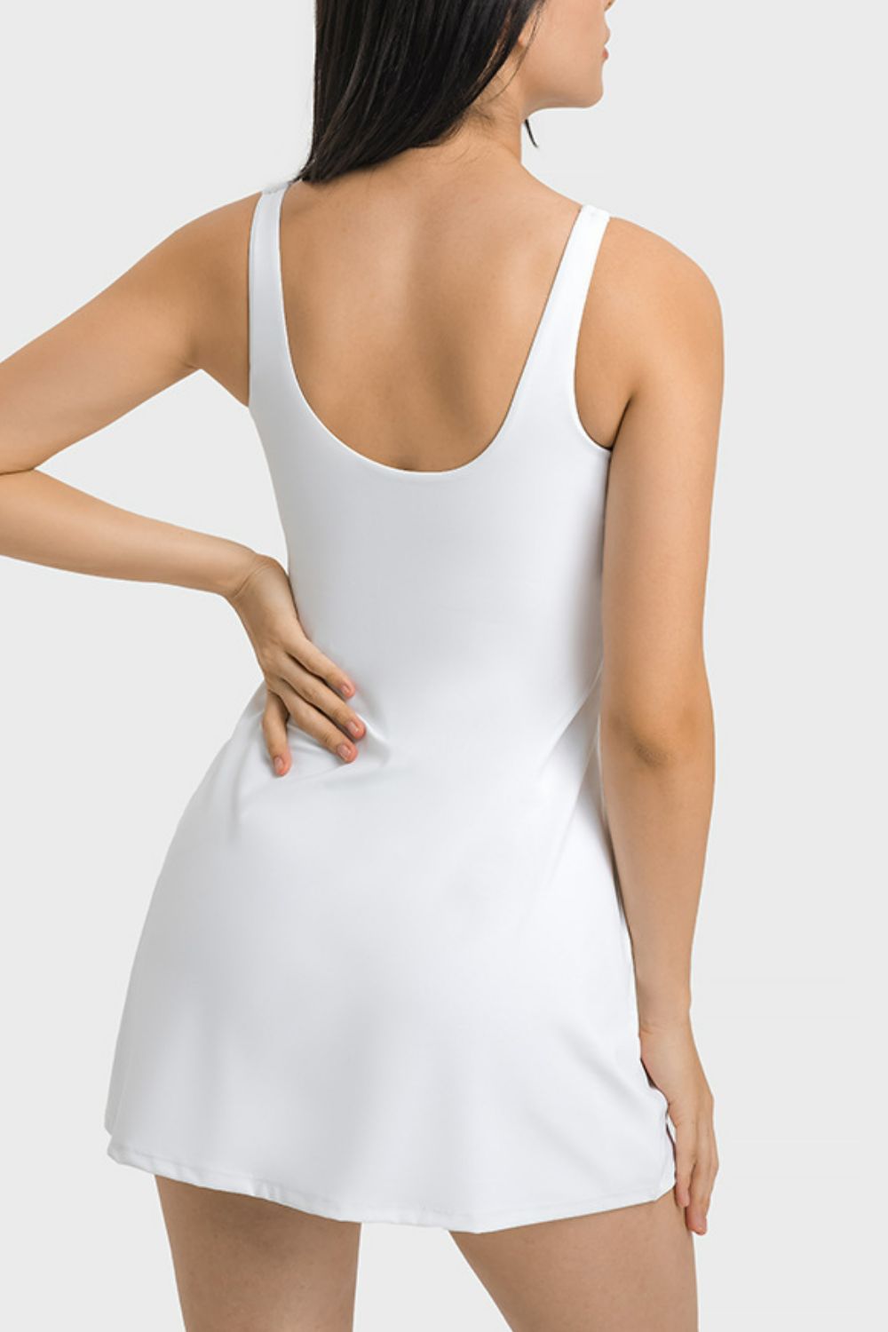 Millennia Square Neck Sports Tank Dress with Full Coverage Bottoms - alternate view 6