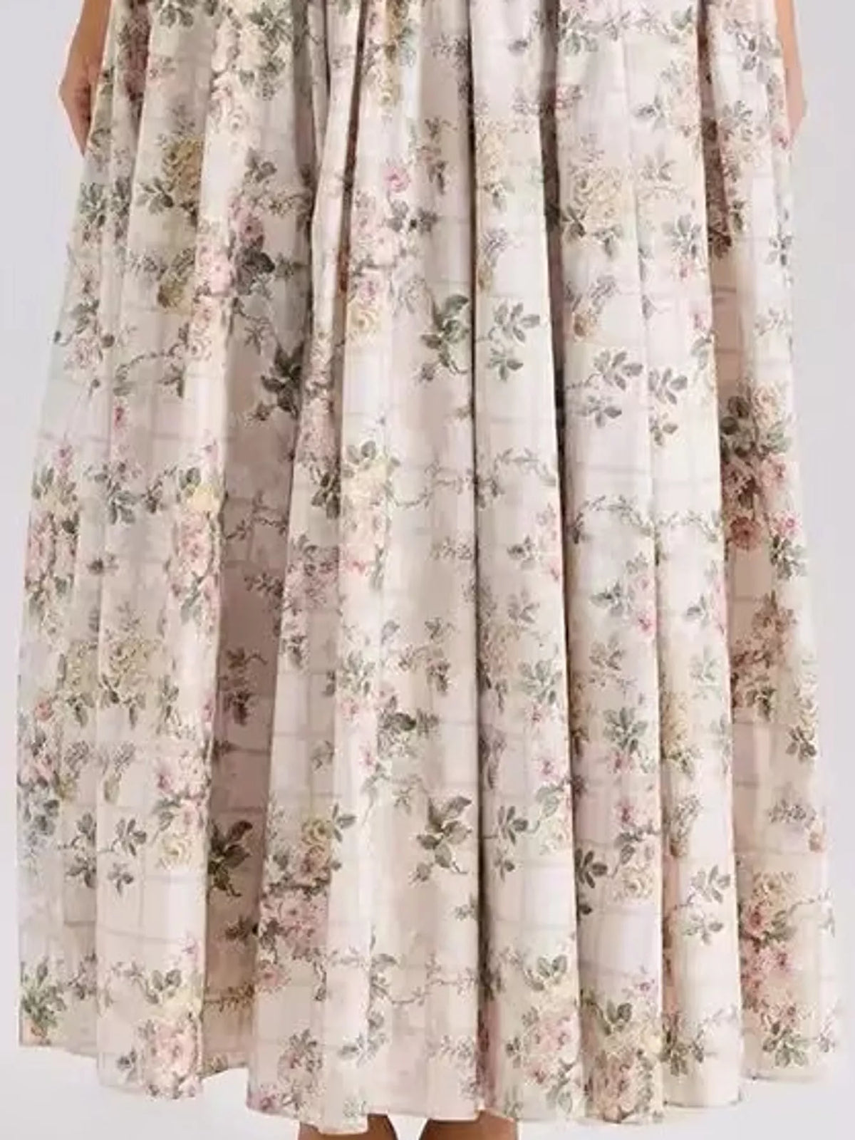 Floral Spaghetti Straps Midi Dress - alternate view 49