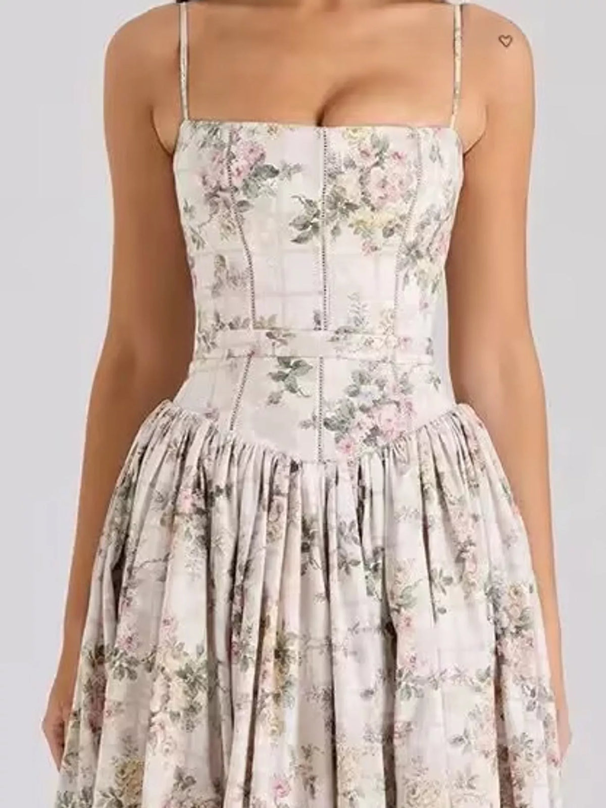 Floral Spaghetti Straps Midi Dress - alternate view 48