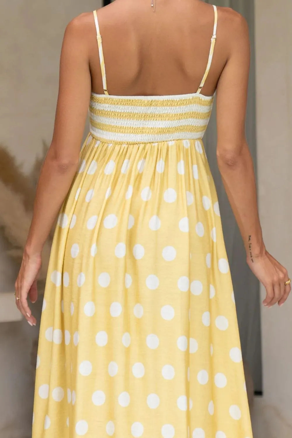 Polka Dot Square Neck Cami Dress - alternate view 5