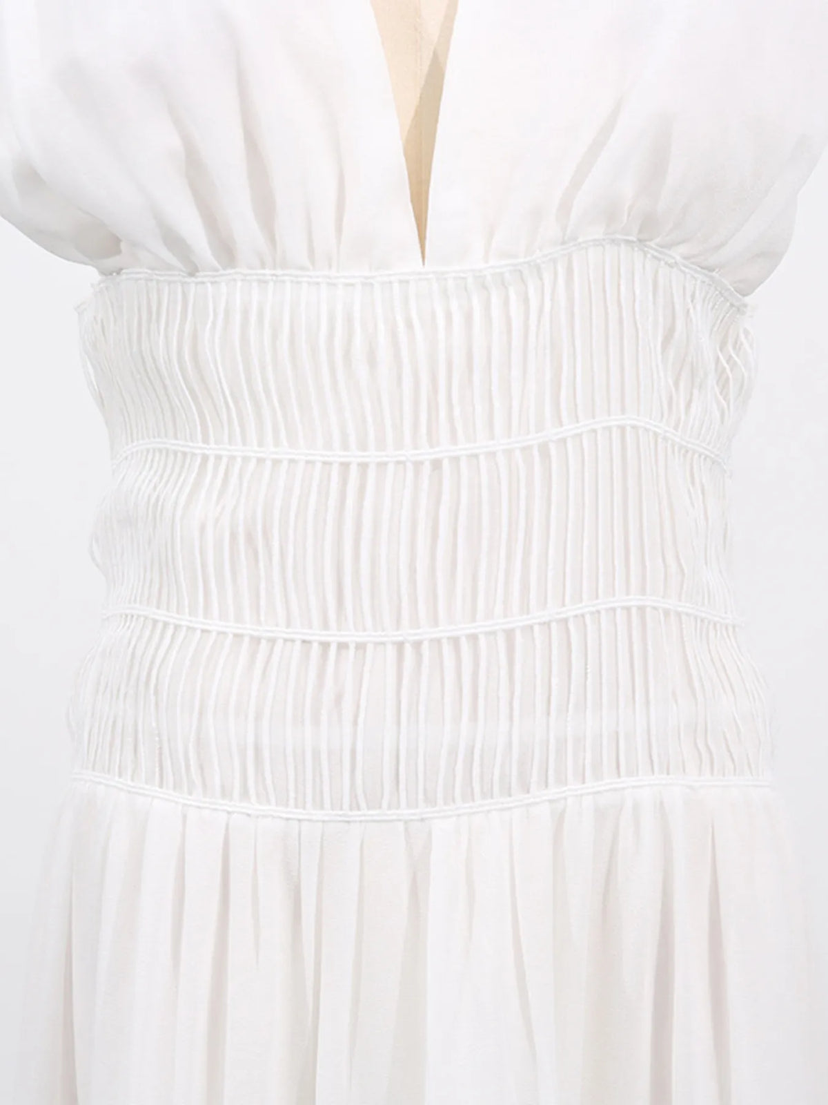 Tiered V-Neck Sleeveless Maxi Dress - alternate view 8