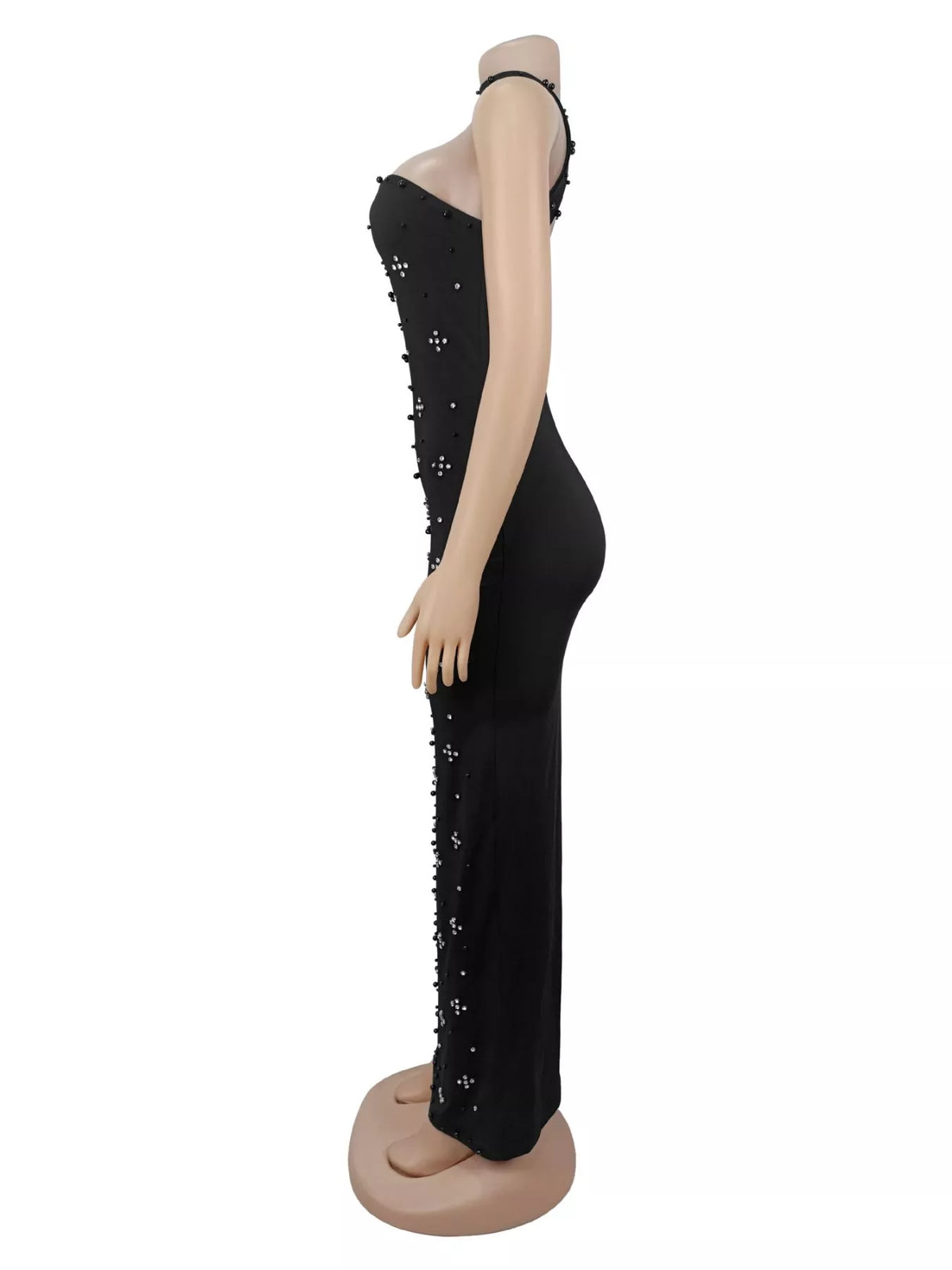 Rhinestone Tube Bodycon Maxi Dress - alternate view 5