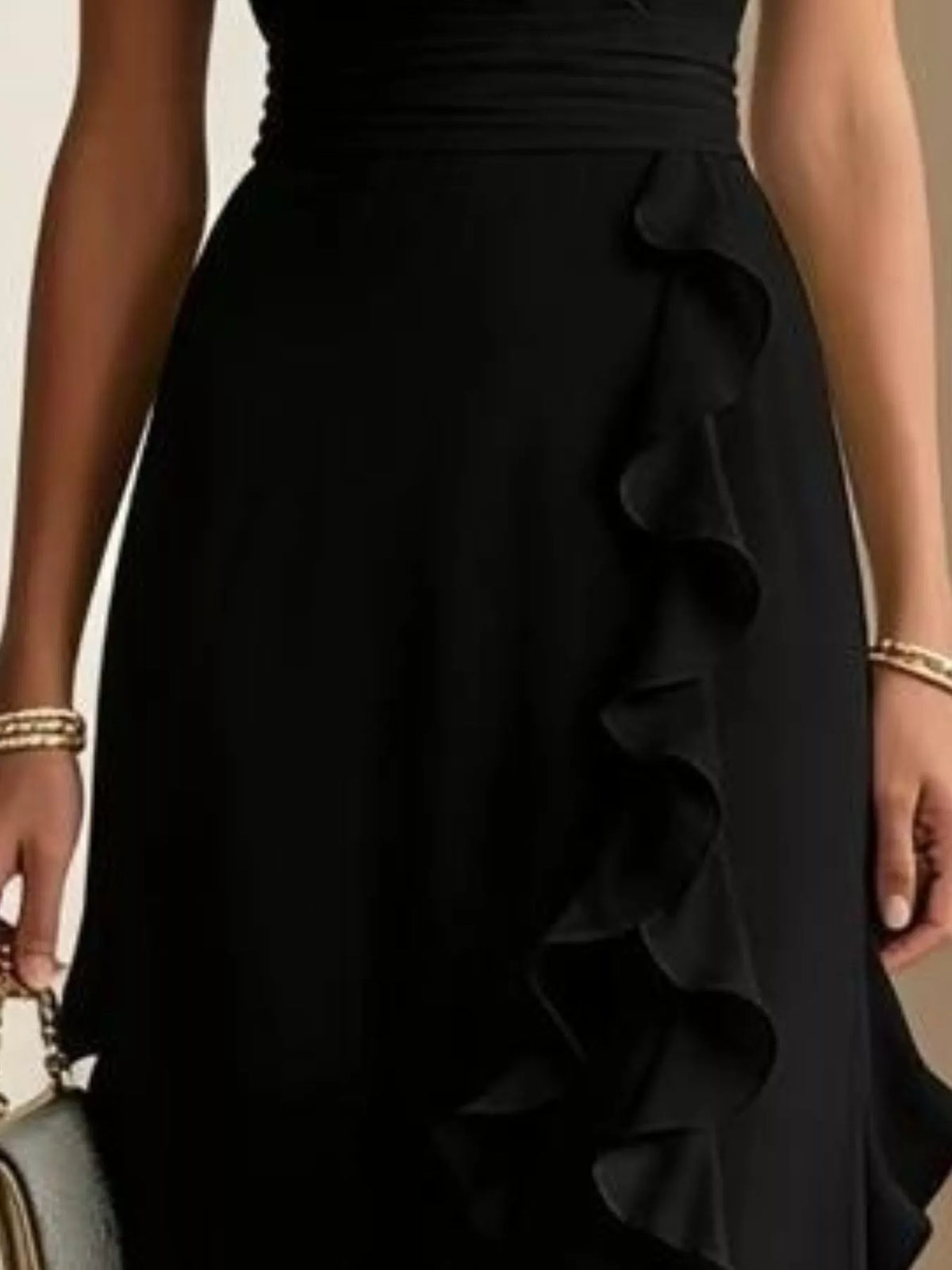 Ruffled Surplice Maxi Dress - alternate view 10