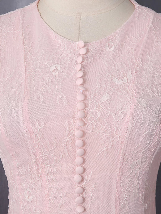 Lace Flare Sleeve Mini Dress - alternate view 6