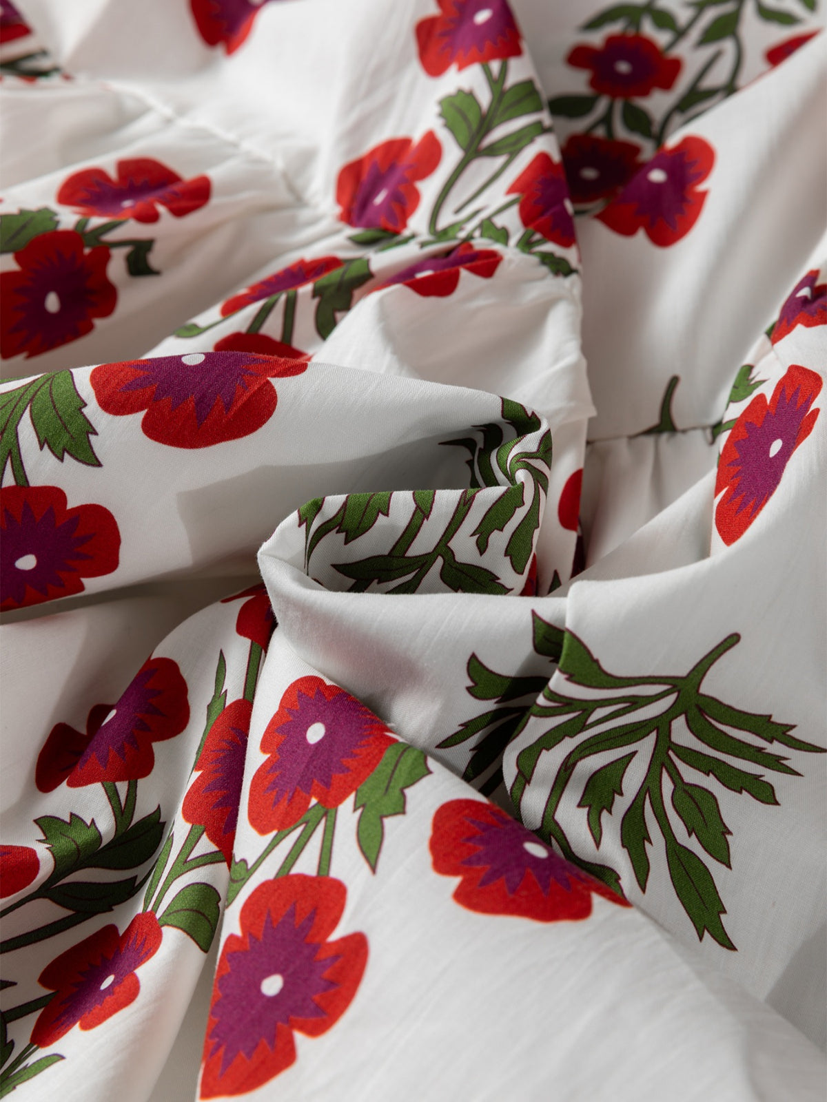 Floral Print Casual Mini Dress - alternate view 9