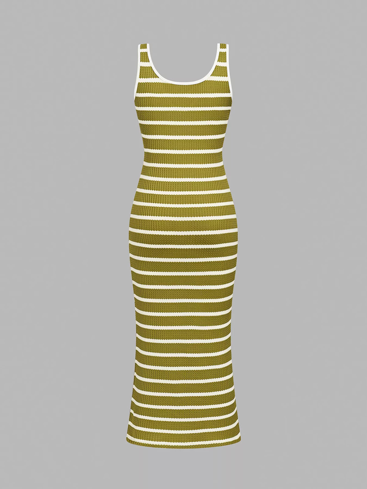 Striped Bodycon Knit Midi Dress - alternate view 12