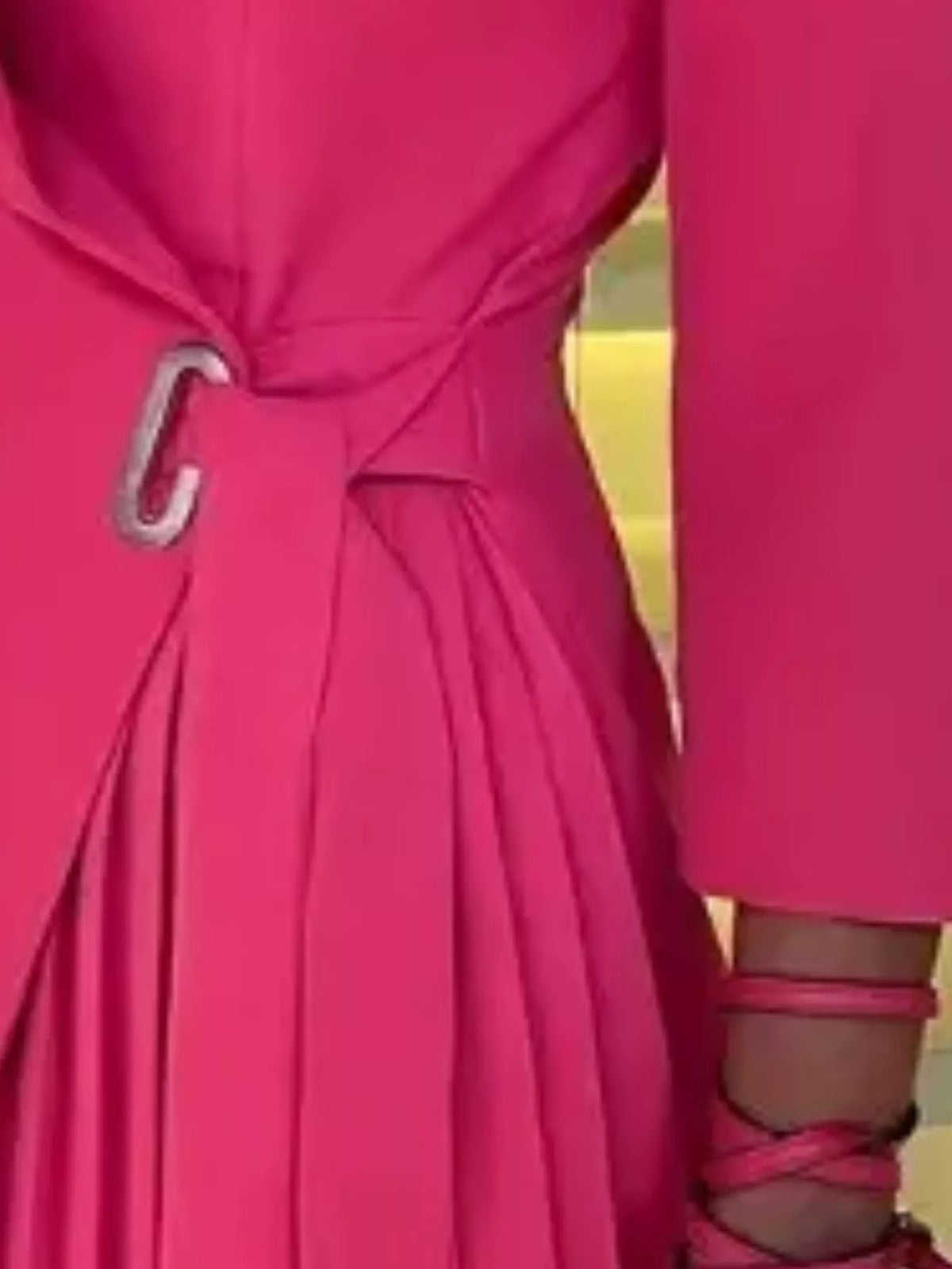 Blazer Style Pleated Midi Dress - alternate view 18