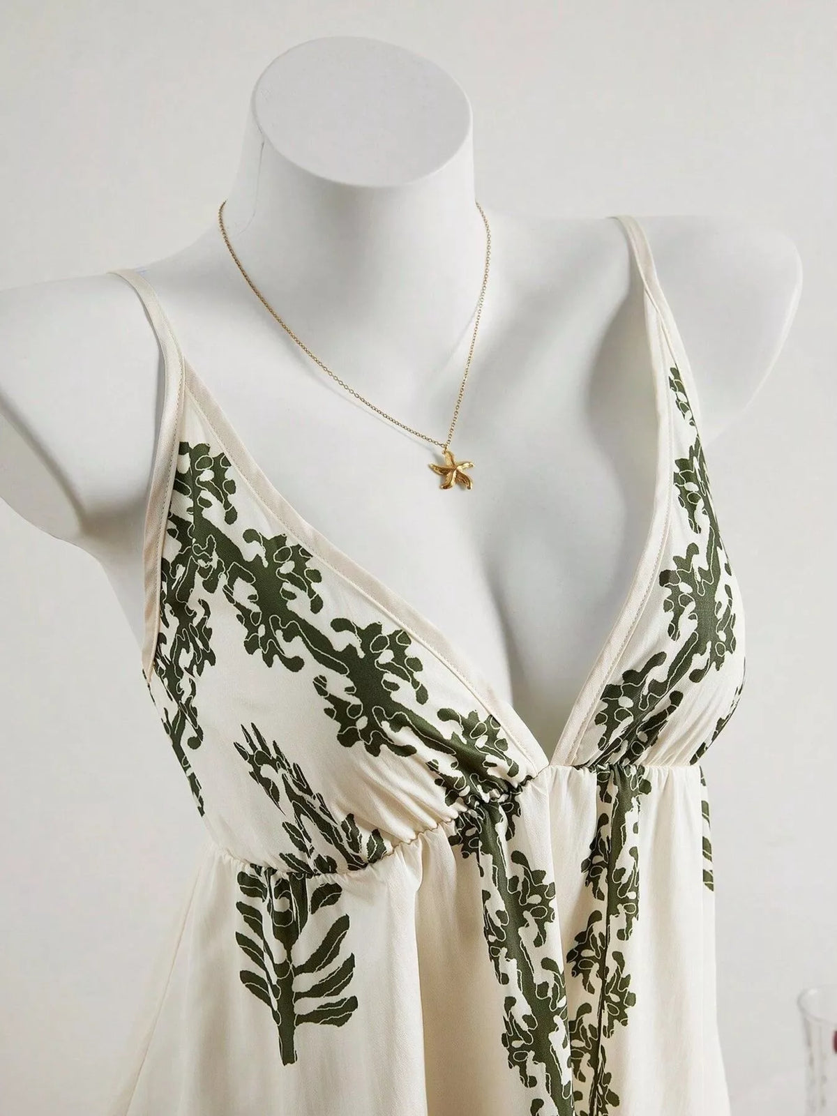 V-Neck Spaghetti Strap Mini Dress - alternate view 4