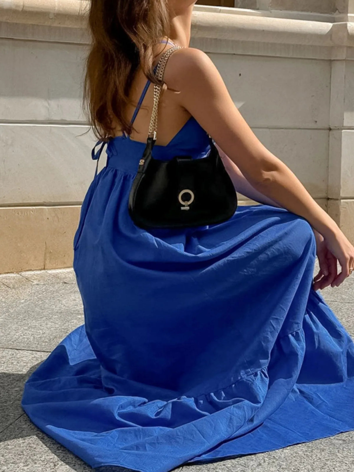 V-Neck Tiered Maxi Cami Dress - alternate view 6