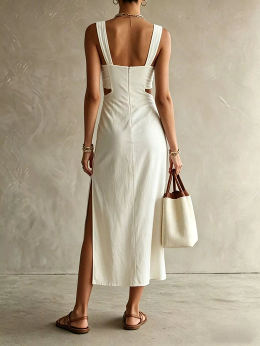 Ruched Cut-Out Midi Dress - alternate view 2