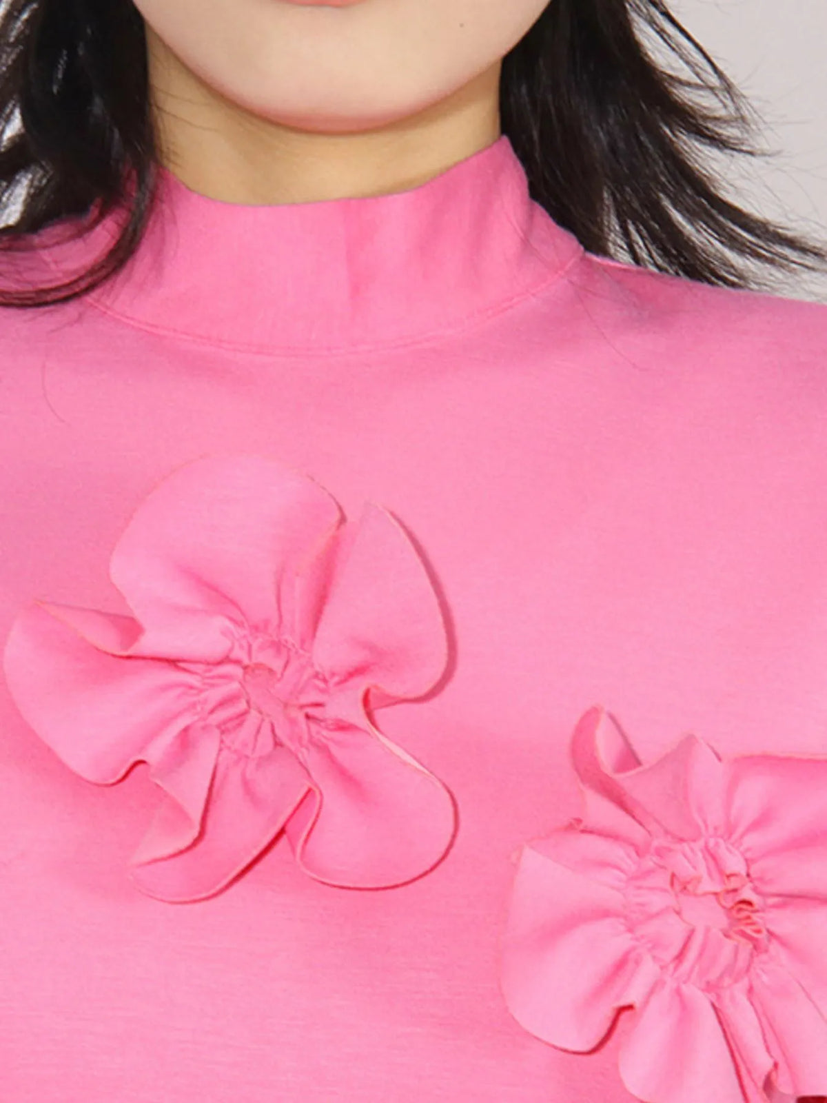 Floral Applique Long Sleeve Maxi Dress - alternate view 5