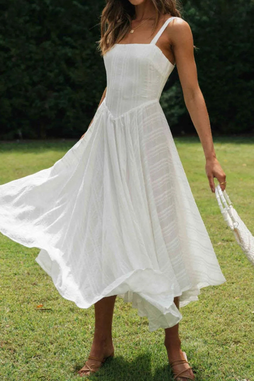 Square Neck Midi Cami Dress - alternate view 9