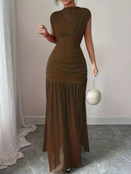 Ruched Bodycon Maxi Dress - alternate view 5
