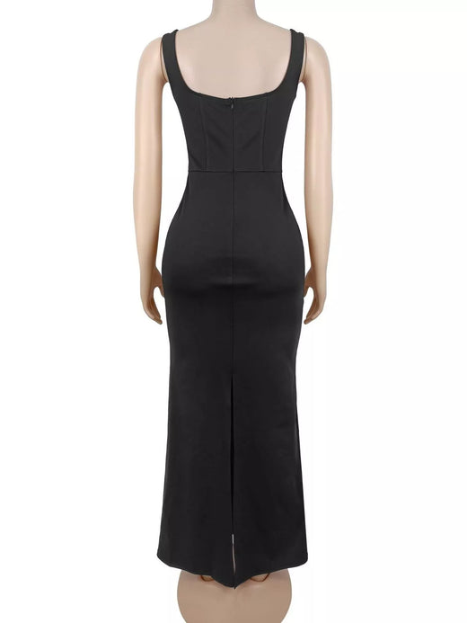 Rhinestone Embellished Bodycon Maxi Dress - alternate view 6