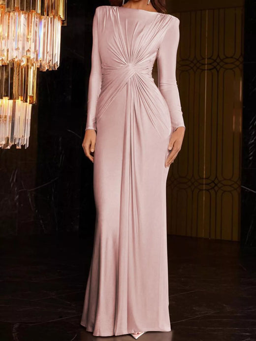 Twisted Long Sleeve Maxi Dress - alternate view 3
