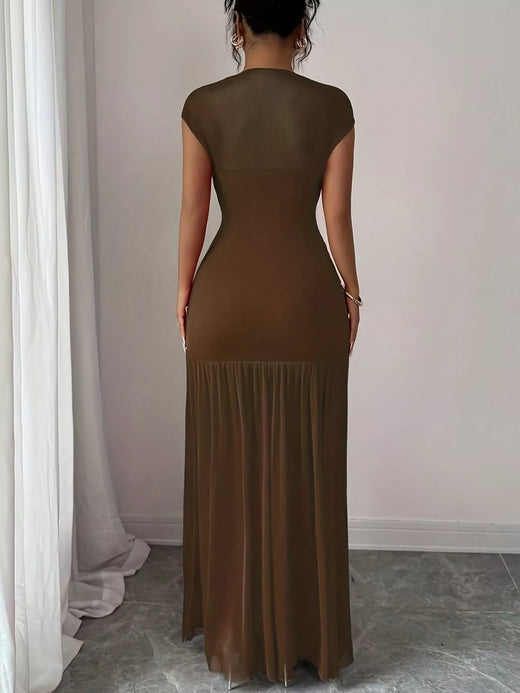 Ruched Bodycon Maxi Dress - alternate view 6