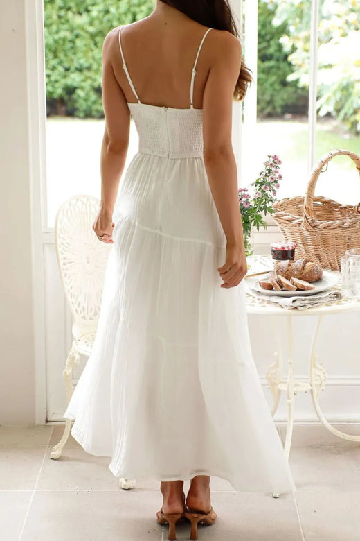 Ruched Smocked Back Cami Dress - alternate view 5
