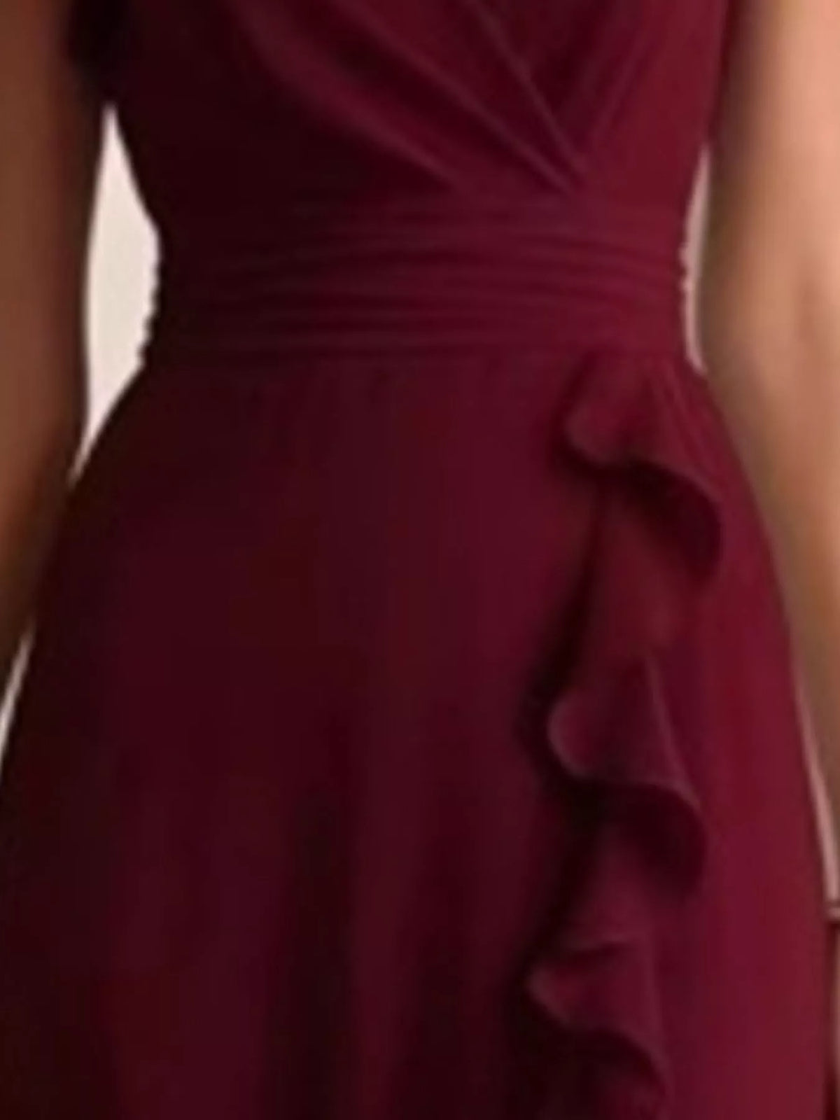 Ruffled Surplice Maxi Dress - alternate view 16