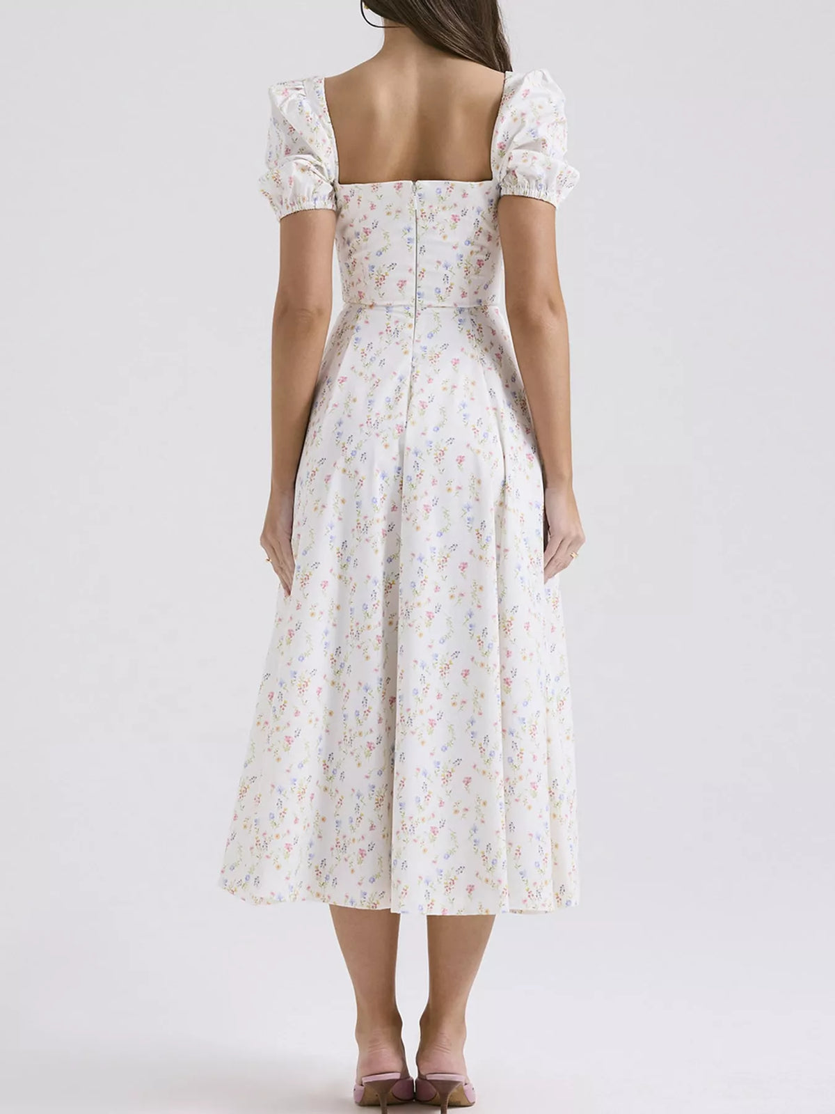 Floral Spaghetti Straps Midi Dress - alternate view 39