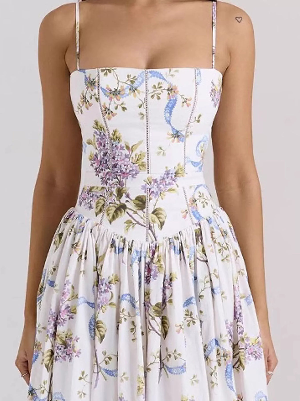 Floral Spaghetti Straps Midi Dress - alternate view 35