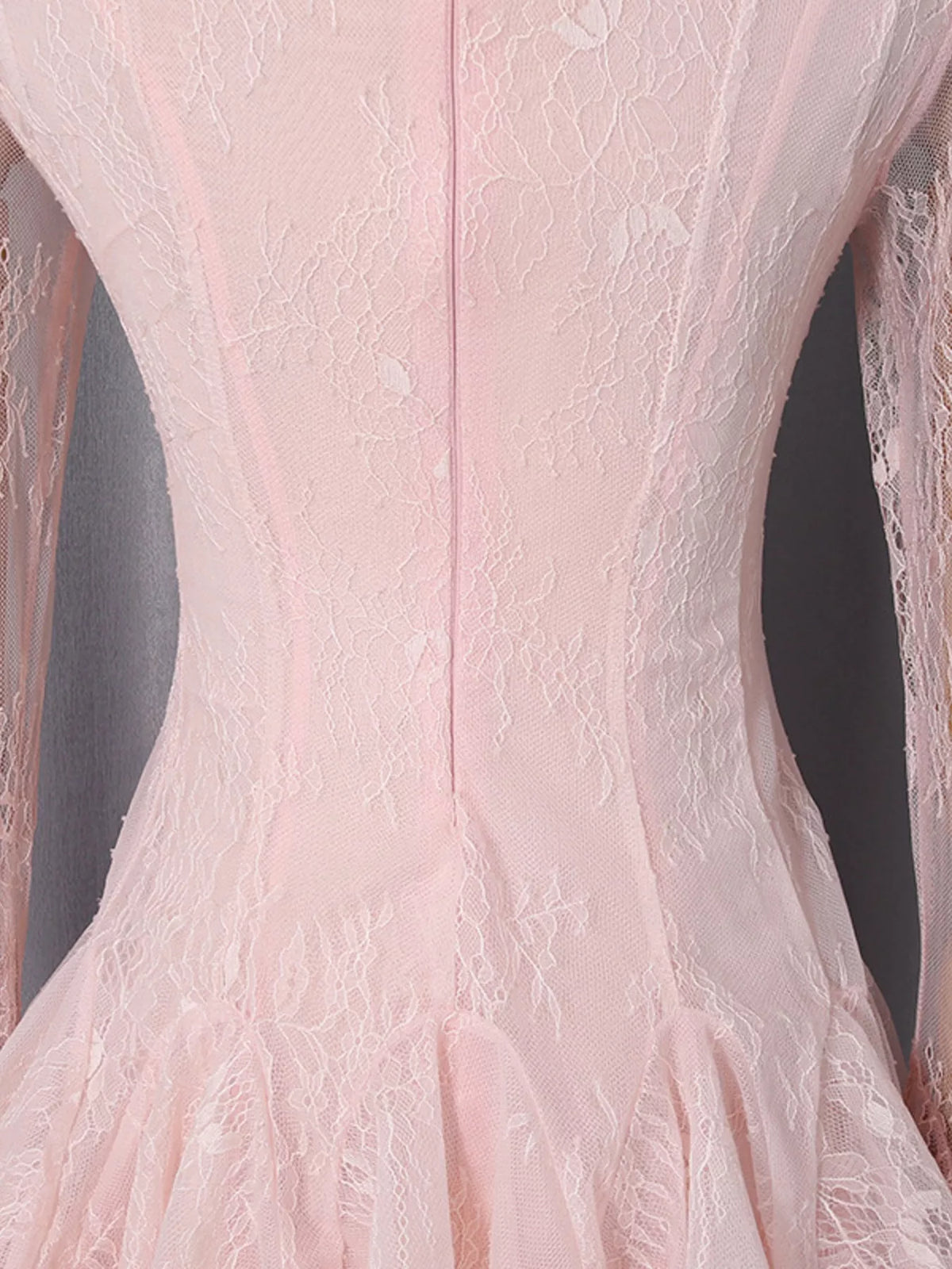 Lace Flare Sleeve Mini Dress - alternate view 8
