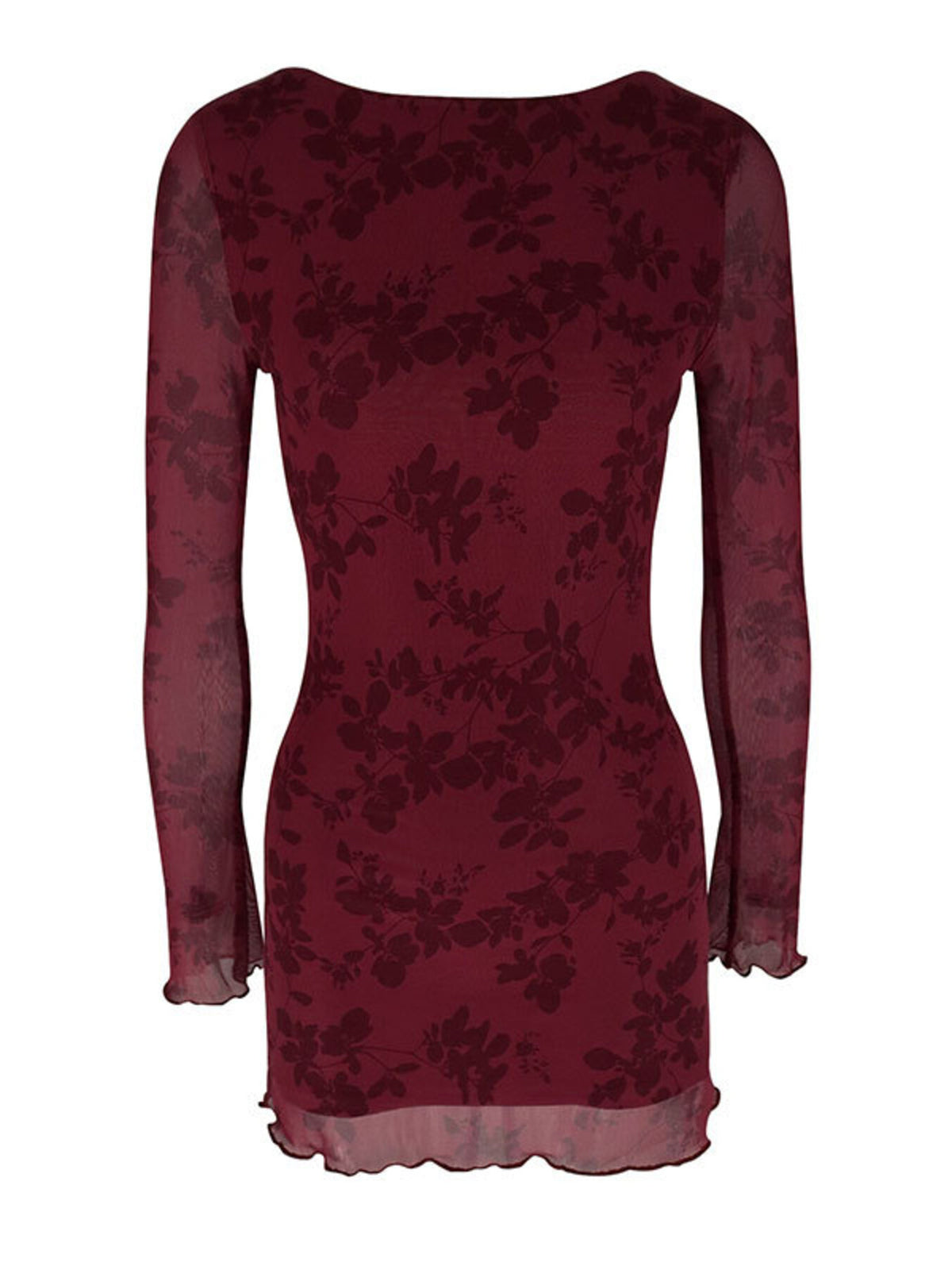 Long Sleeve Bodycon Mini Dress - alternate view 8