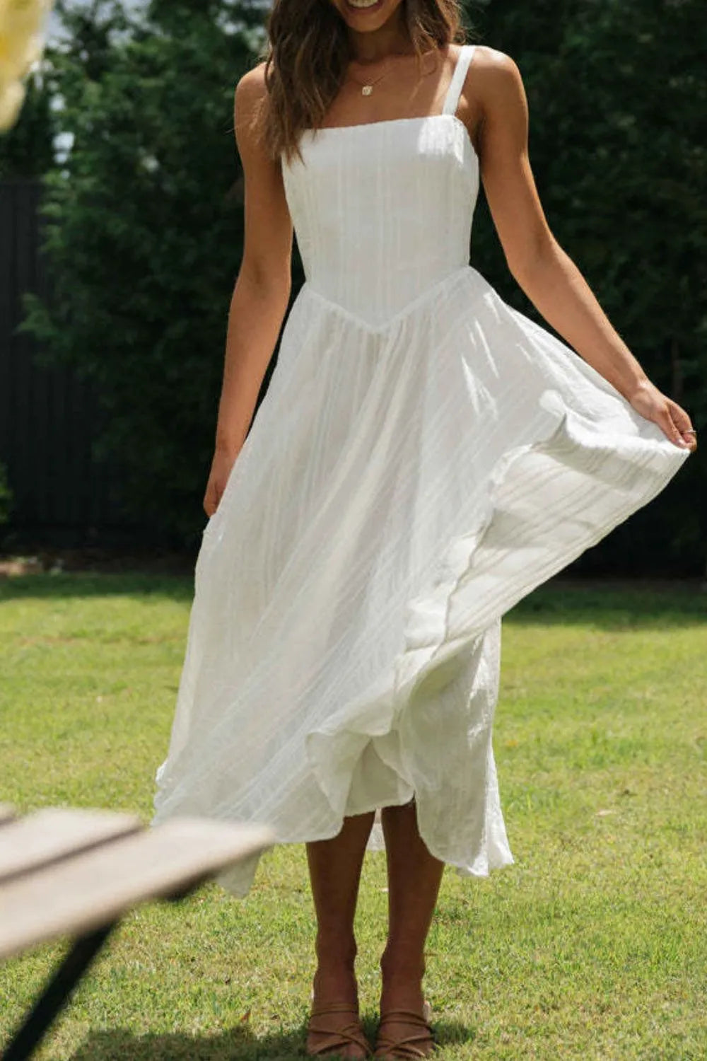Square Neck Midi Cami Dress - alternate view 6
