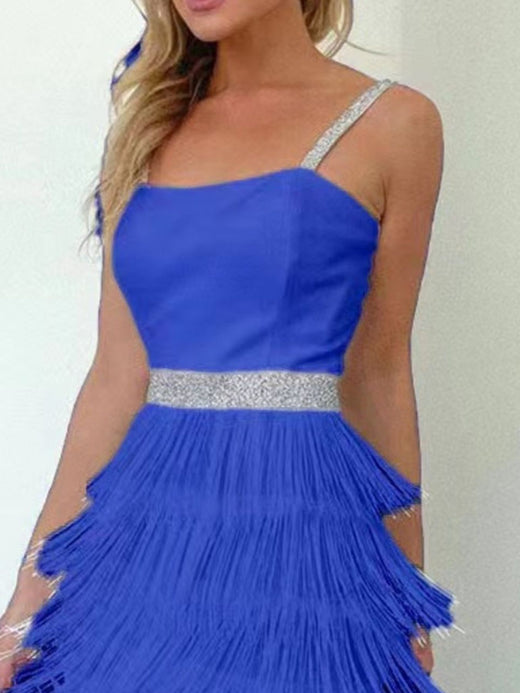 Fringe Trim Cami Mini Dress - alternate view 5