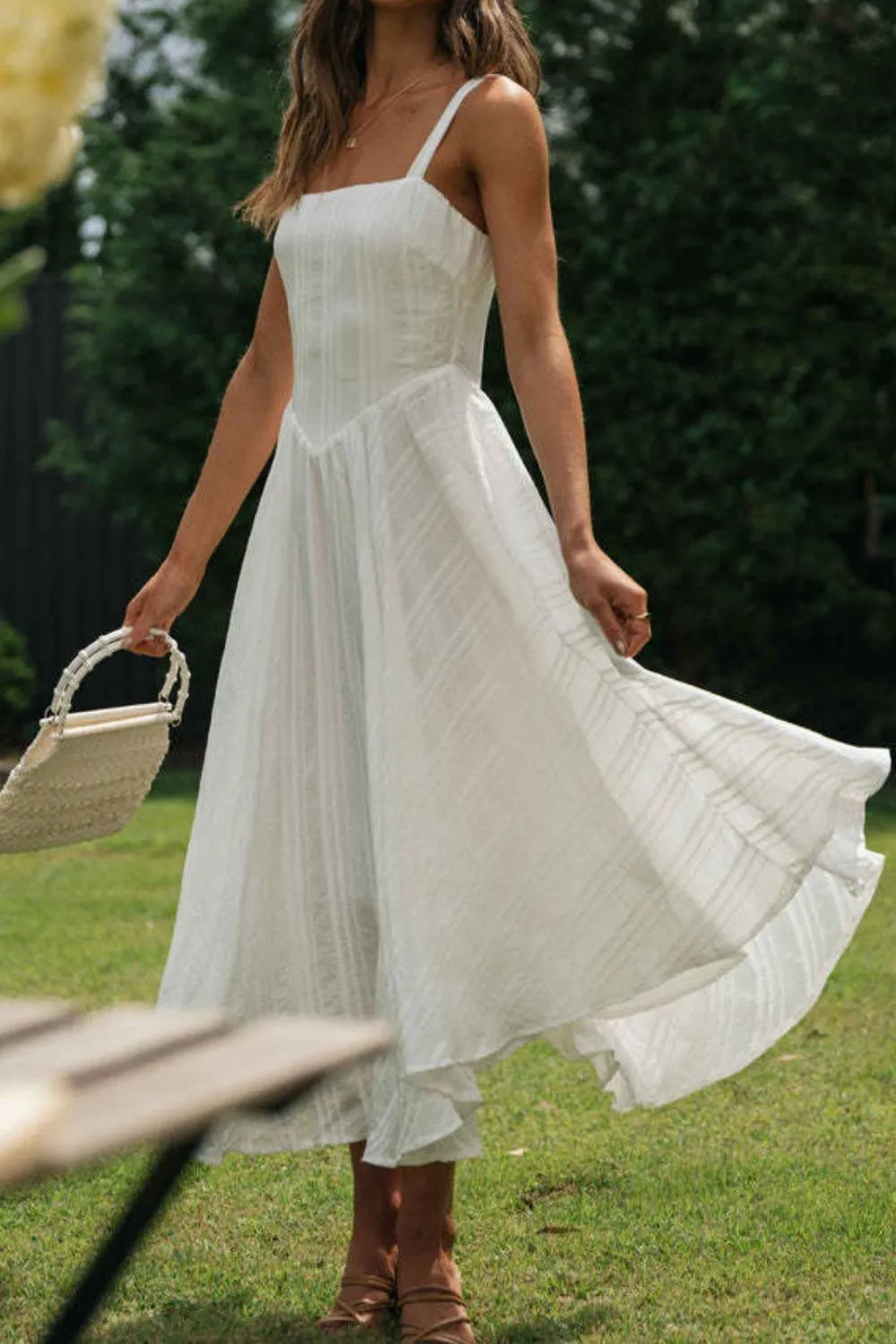 Square Neck Midi Cami Dress - alternate view 8