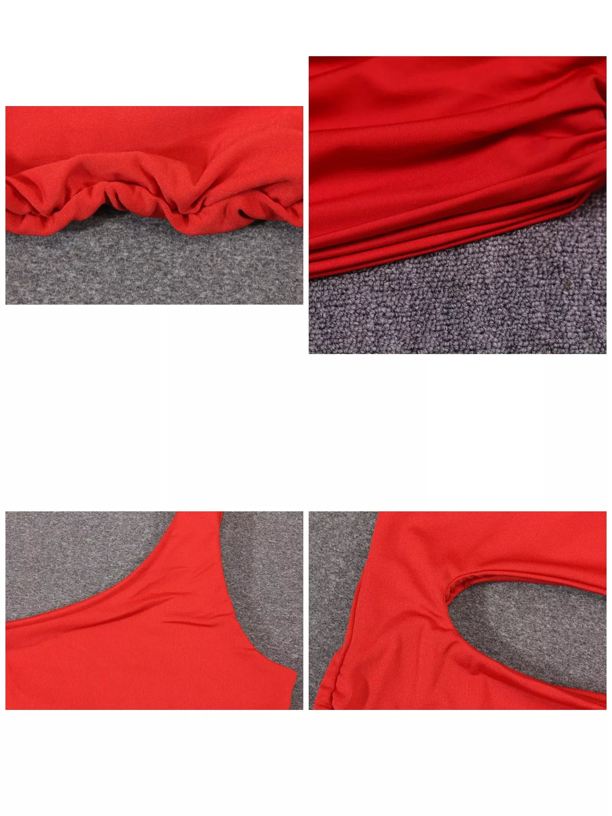 One-Shoulder Cutout Ruched Bodycon Mini Dress - alternate view 27