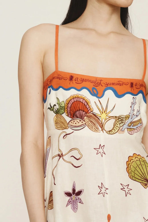 Printed Square Neck Maxi Cami Dress - alternate view 2