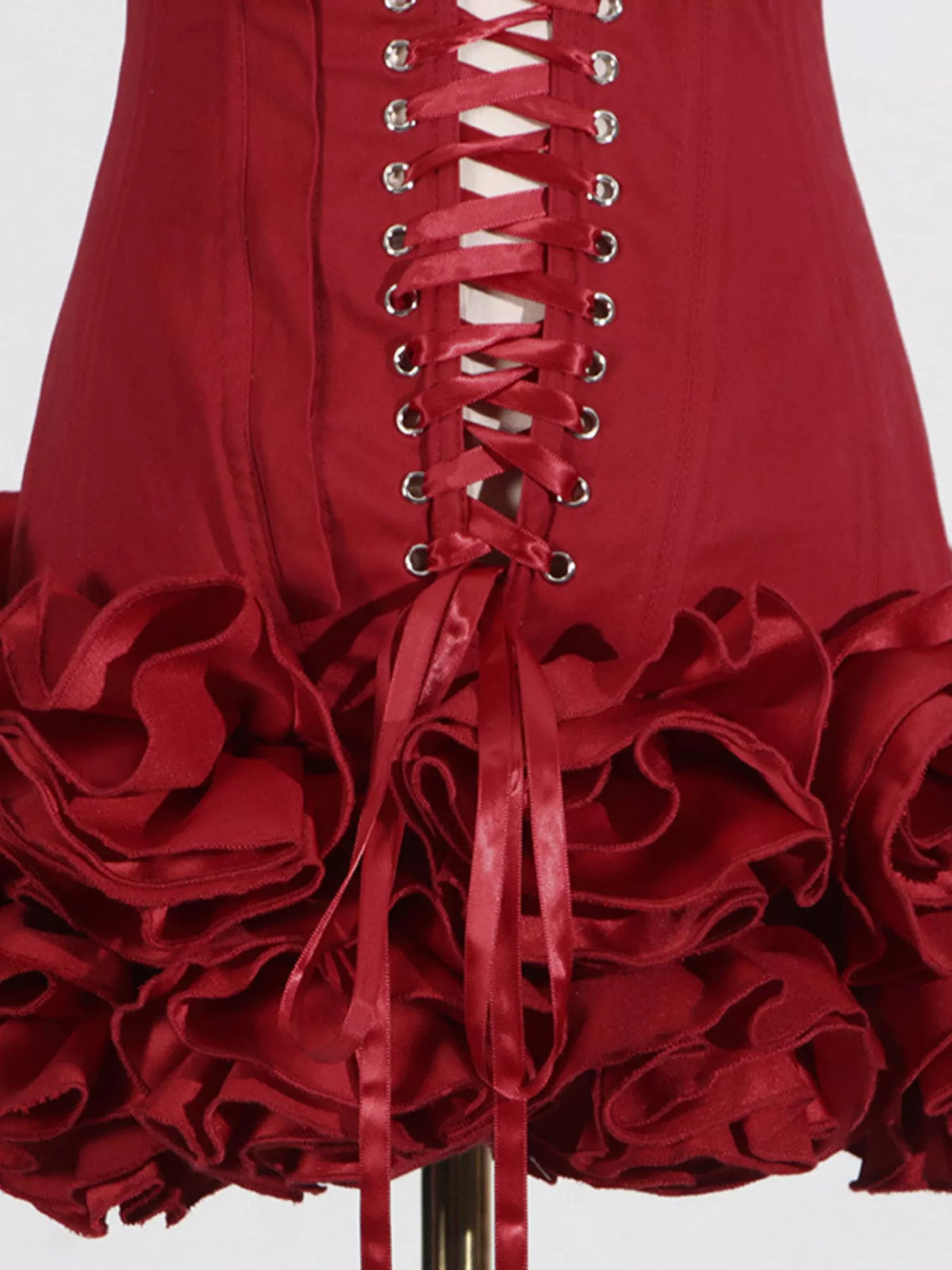 Ruffled Hem Tube Mini Dress - alternate view 8