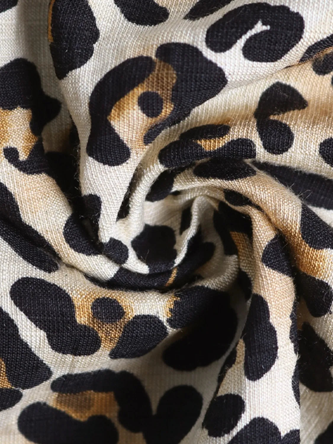 Smocked Leopard Midi Cami Dress - alternate view 9