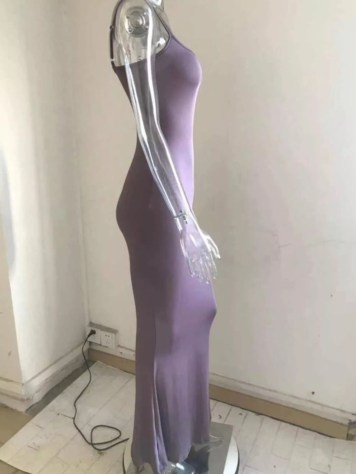 Spaghetti Strap Bodycon Maxi Dress - alternate view 15