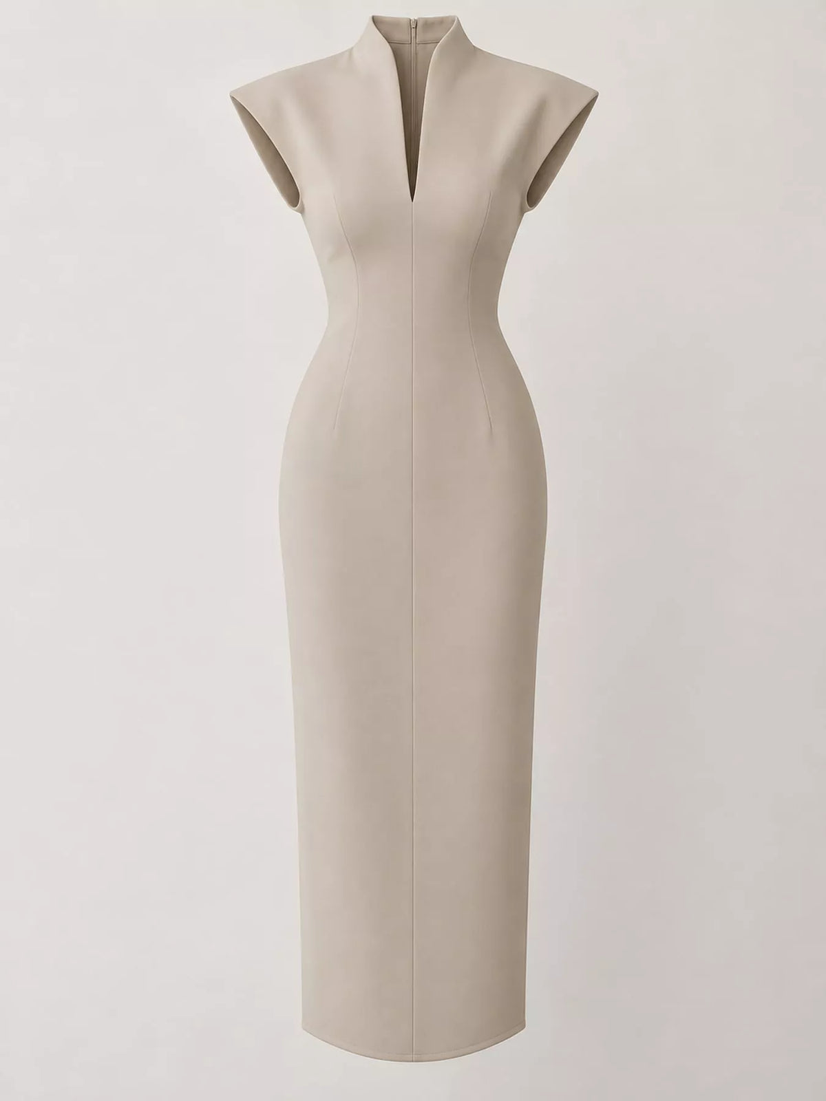 Slit Sleeveless Bodycon Midi Dress - alternate view 13
