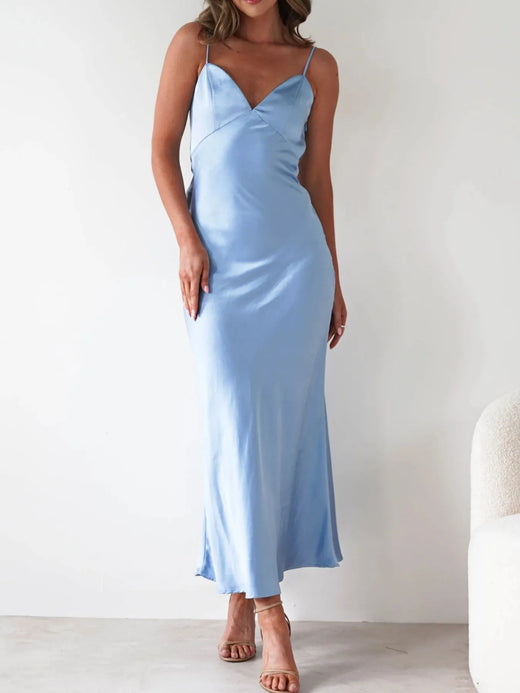 Satin Backless Cami Dress - alternate view 2