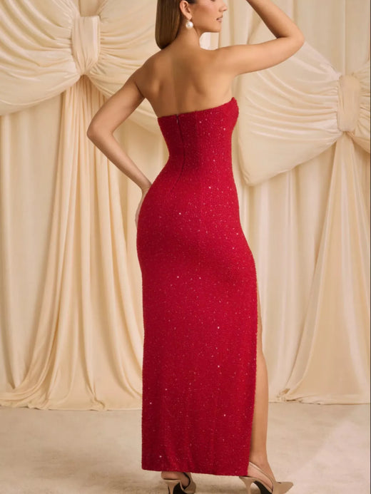 Split Tube Maxi Dress - alternate view 3