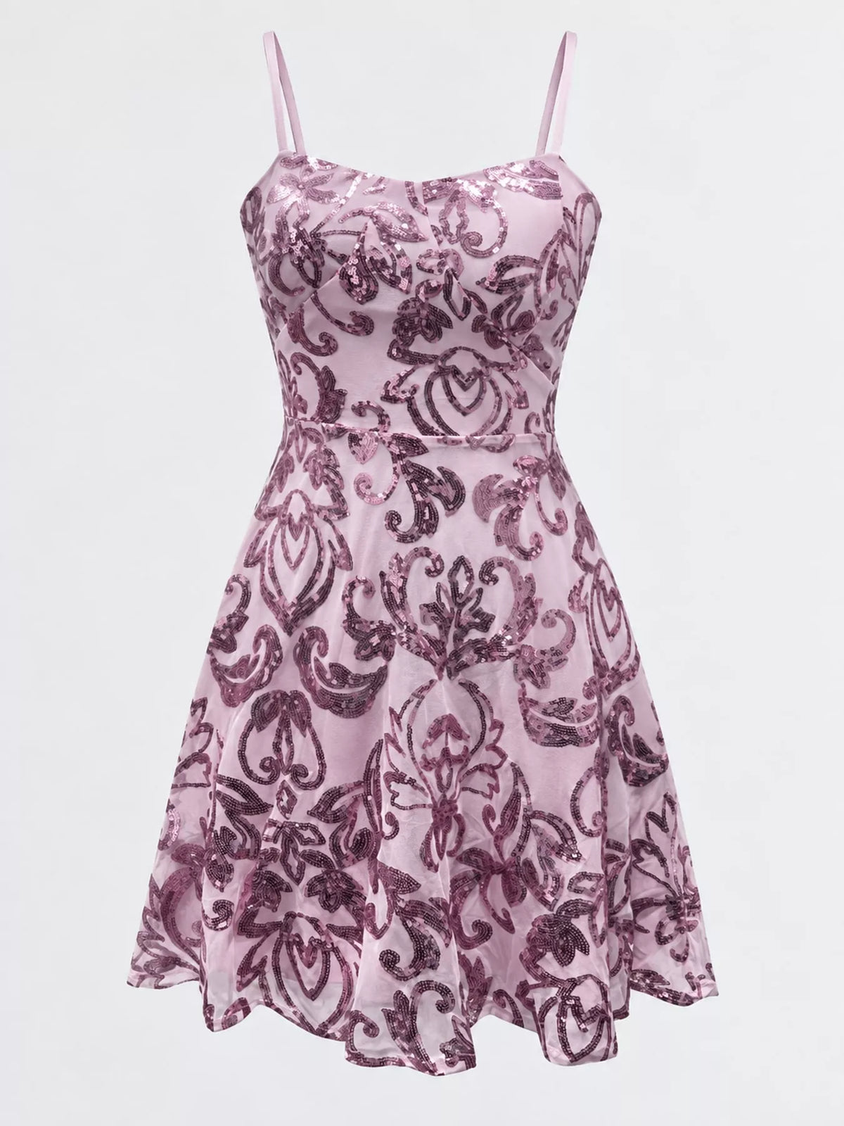 Sequin Embellished Mini Dress - alternate view 14