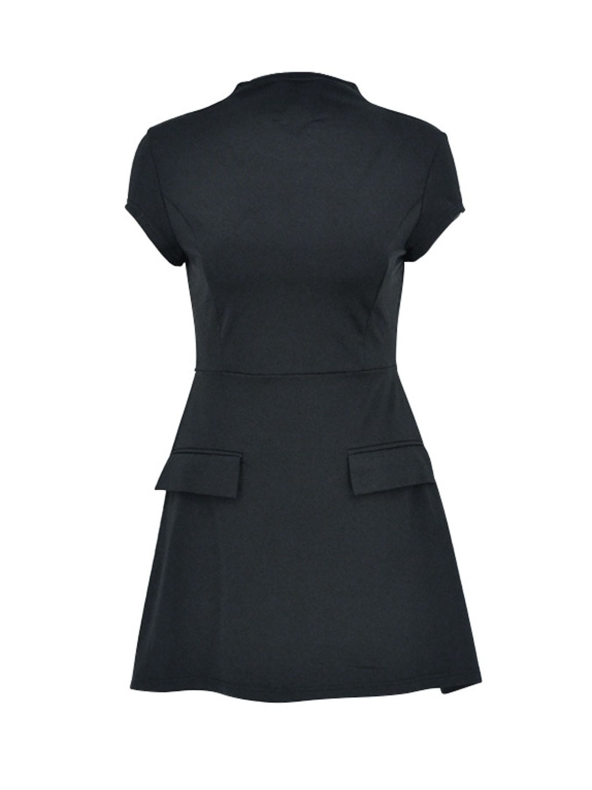 Mock Neck A-Line Mini Dress - alternate view 8