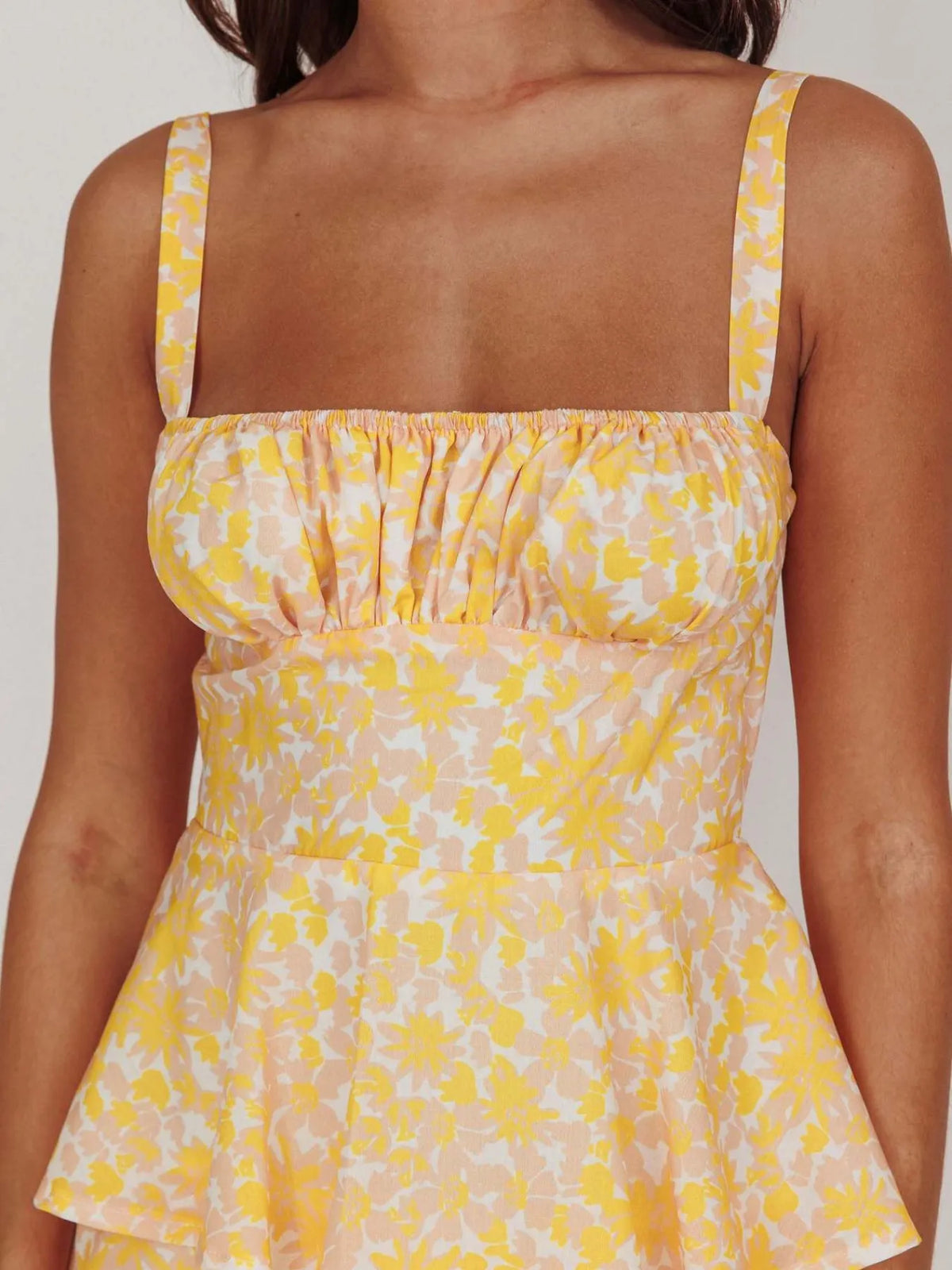 Floral Layered Ruffle Maxi Dress - alternate view 7