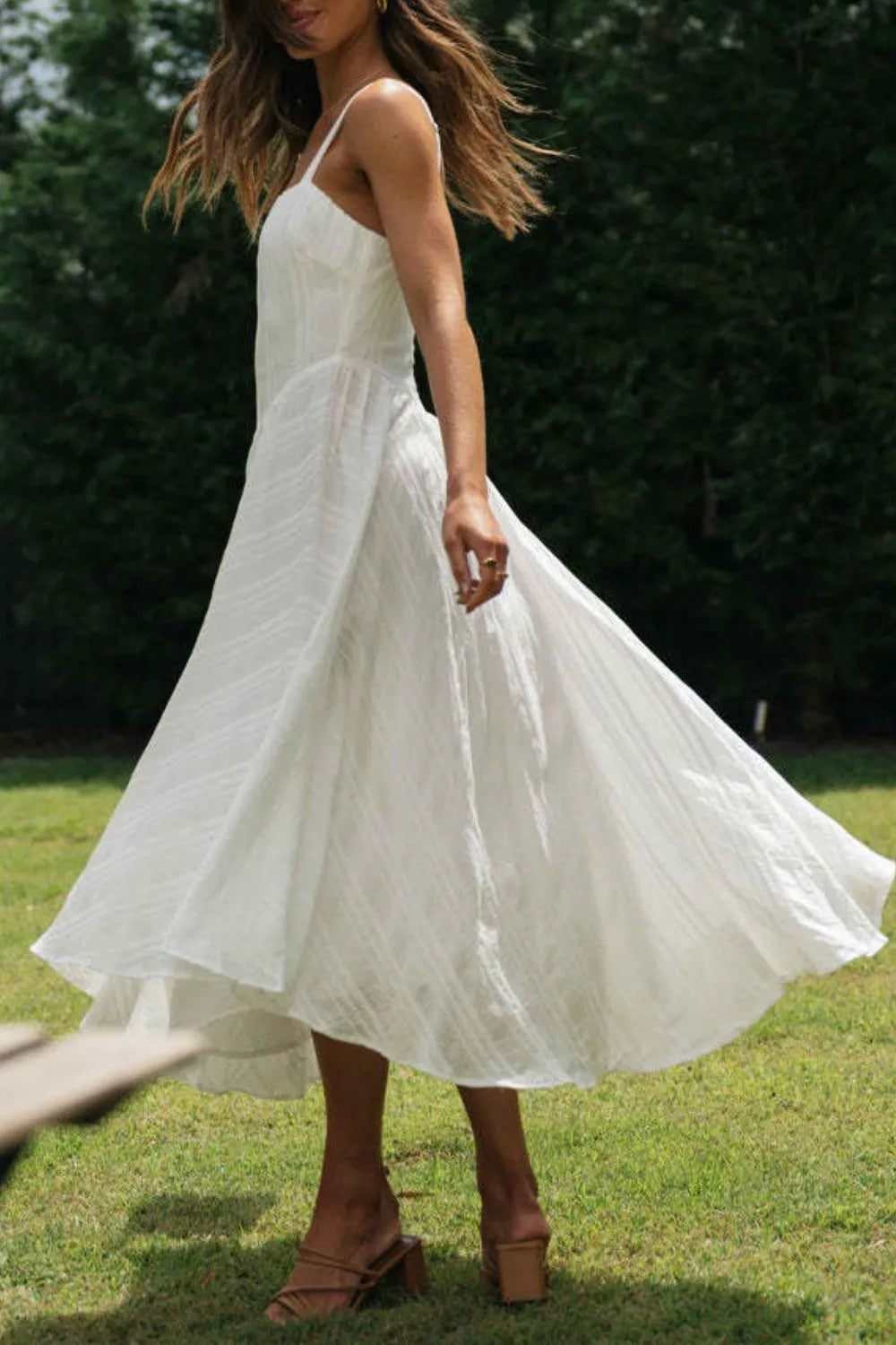 Square Neck Midi Cami Dress - alternate view 7