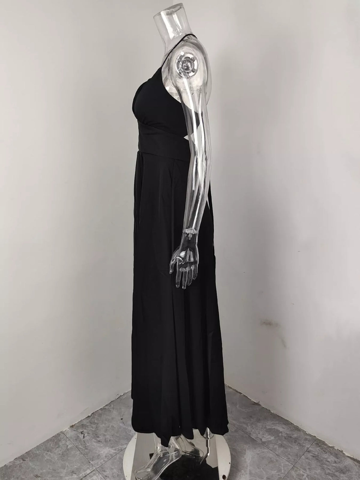 Full Size Sleeveless High-Slit Flowy Maxi Dress Plus Size - alternate view 9