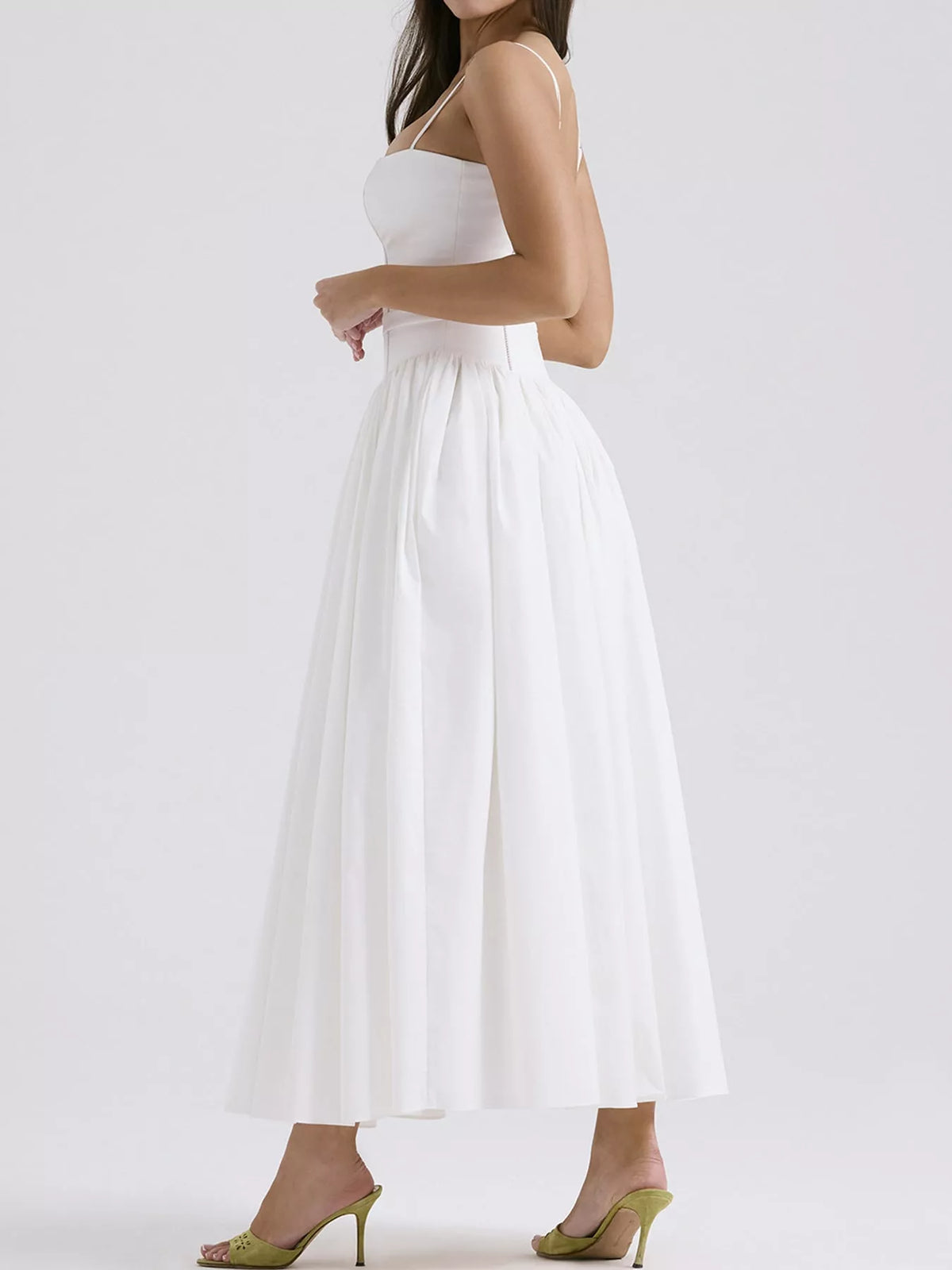 Floral Spaghetti Straps Midi Dress - alternate view 6