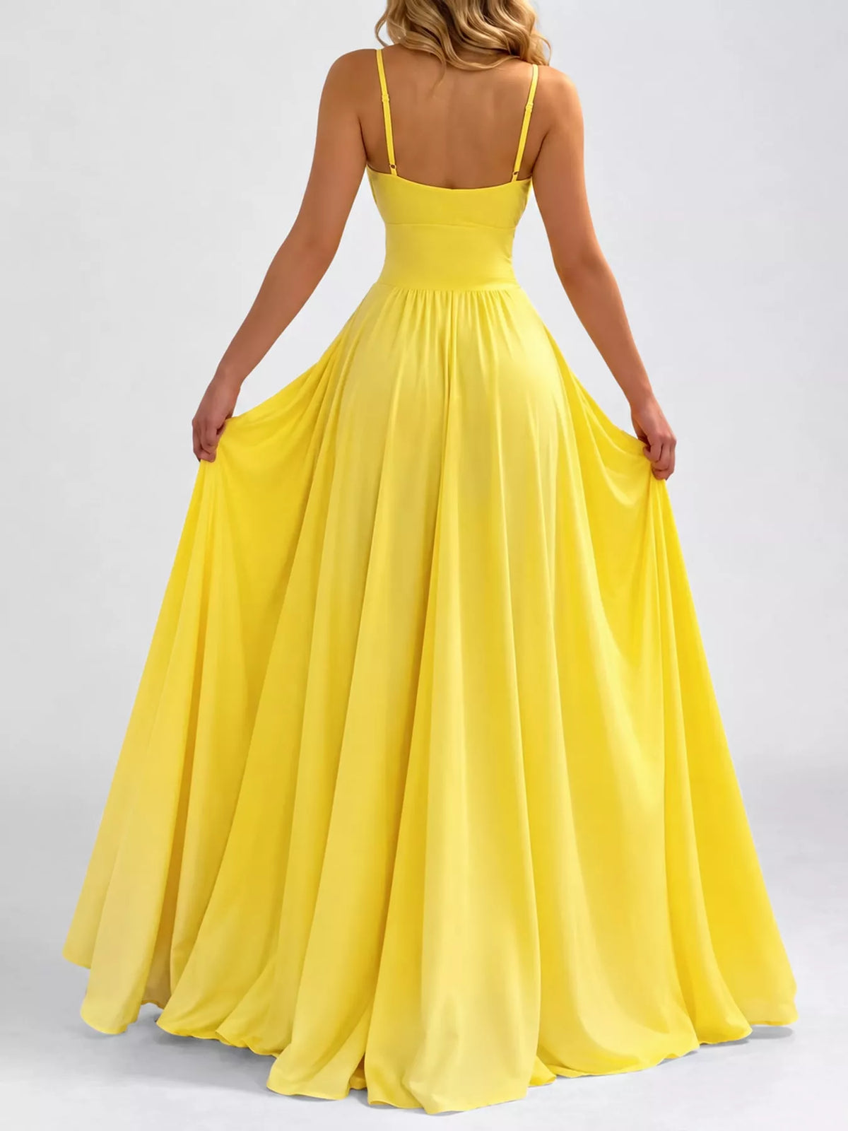 Full Size Sleeveless High-Slit Flowy Maxi Dress Plus Size - alternate view 3