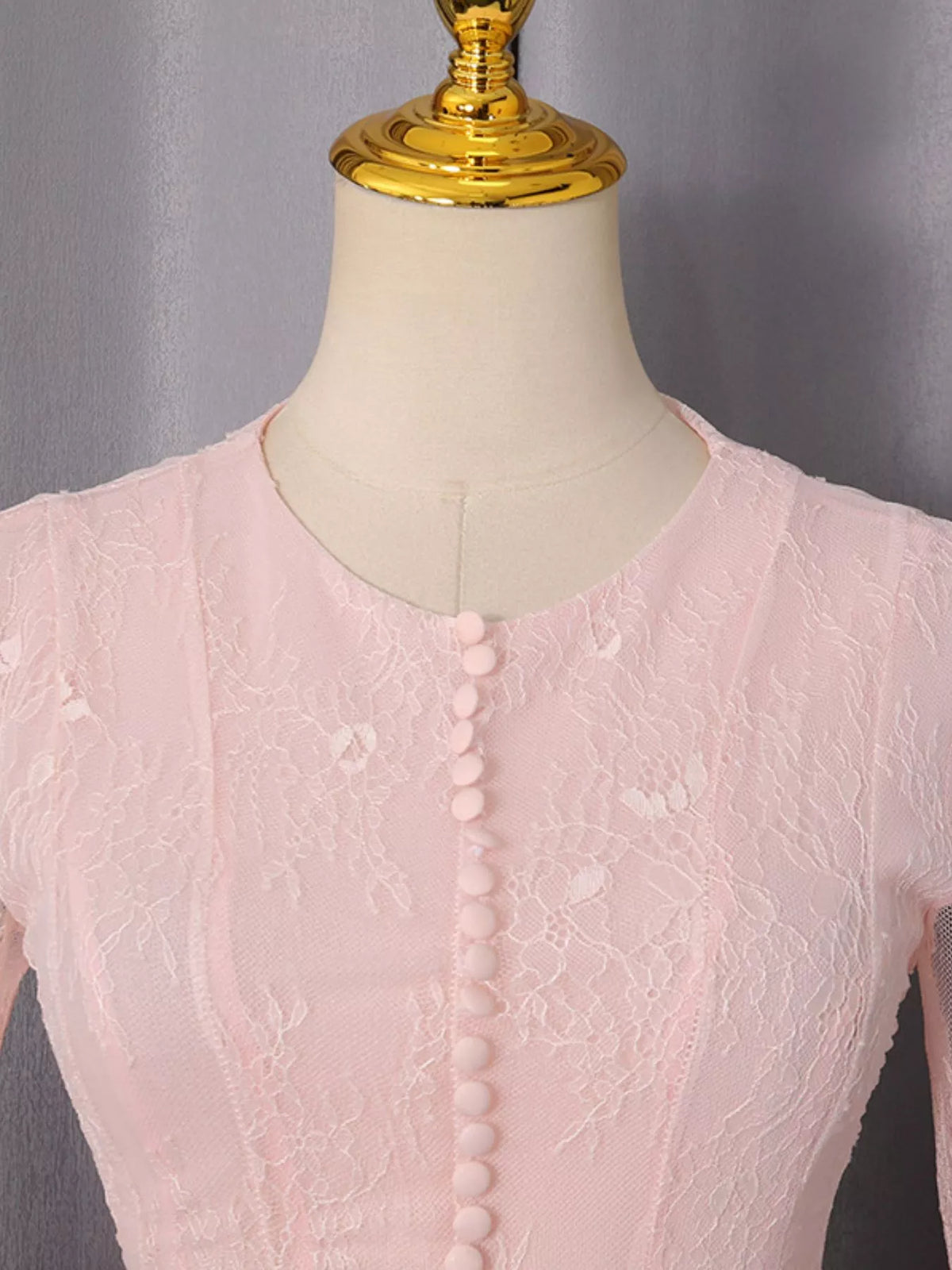 Lace Flare Sleeve Mini Dress - alternate view 16