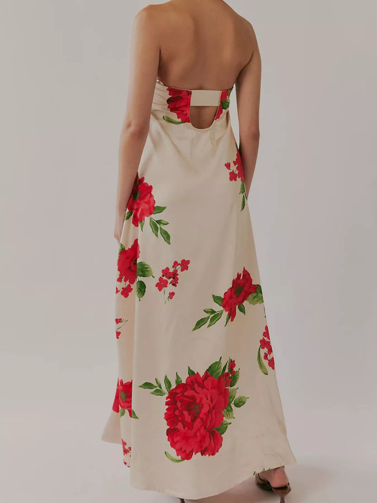 Floral Print Sleeveless Maxi Dress - alternate view 22