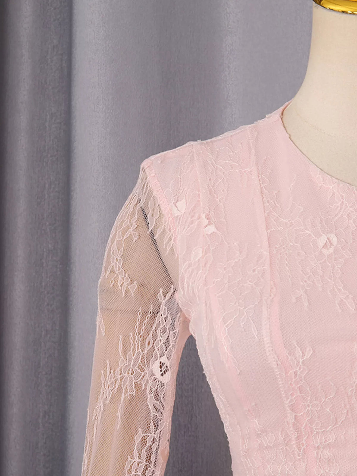 Lace Flare Sleeve Mini Dress - alternate view 14